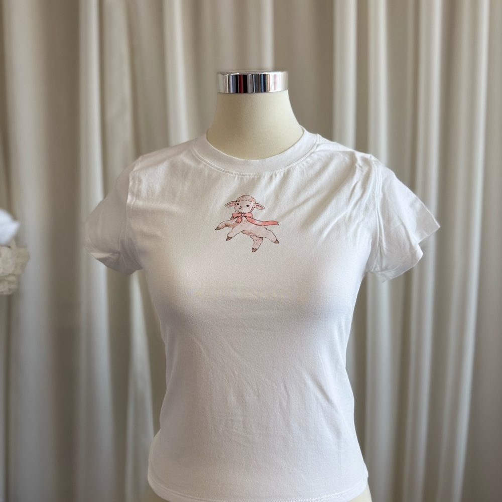 White Graphic Tee